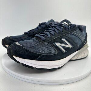 New Balance 990v5 Navy Blue White Suede Women Sneaker Shoes W990NV5 Size 9 B
